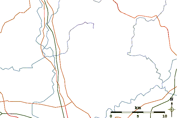 Roads and rivers around Beacon Fell Country Park