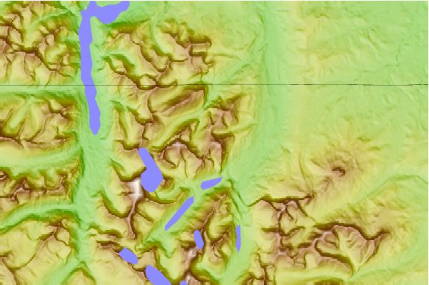 Surf breaks located close to Bear Mountain (Glacier County, Montana)