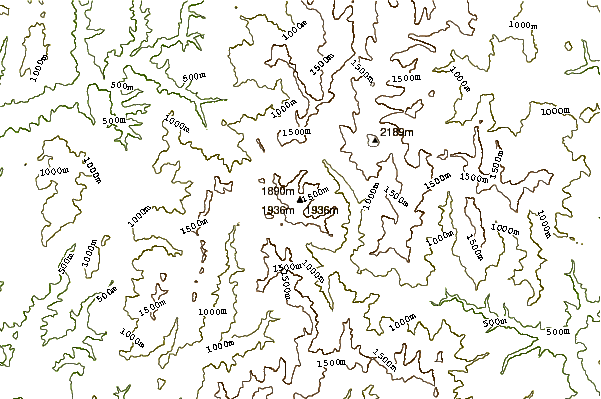 Mountain peaks around Bear Mountain (Siskiyou County, California)