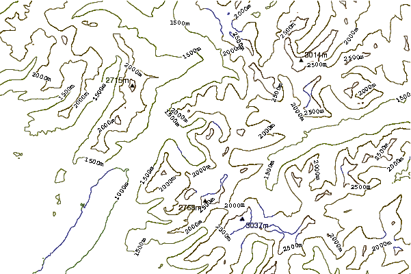 Mountain peaks around Bearhat Mountain