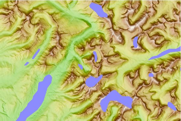 Surf breaks located close to Bearhat Mountain