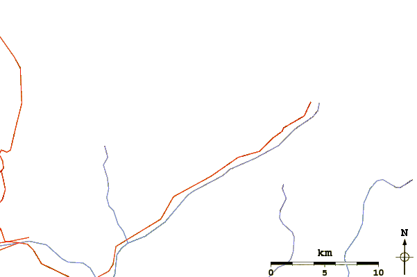 Roads and rivers around Bec d'Epicoune