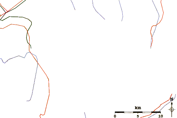 Roads and rivers around Becca de Corbassière