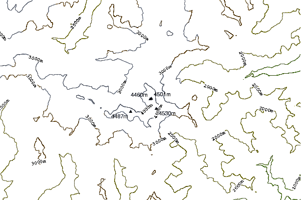 Mountain peaks around Becca di Luseney