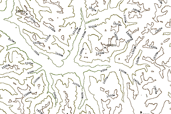 Mountain peaks around Beckler