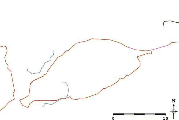 Roads and rivers around Beenoskee