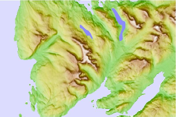 Surf breaks located close to Beinn Bhàn (Applecross)