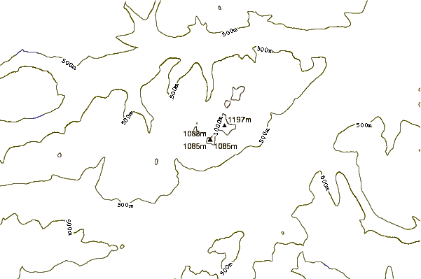 Mountain peaks around Beinn Ghlas