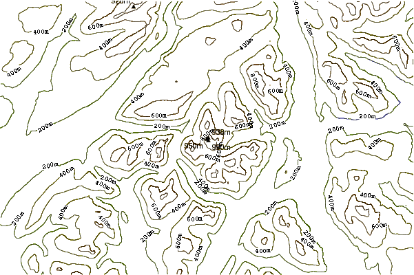 Mountain peaks around Beinn Ime