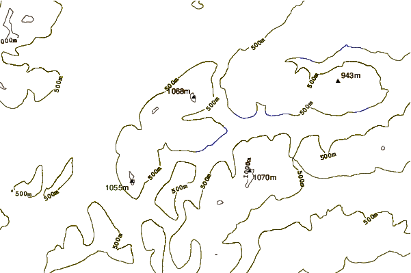 Mountain peaks around Beinn Mhanach