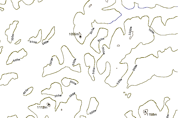 Mountain peaks around Beinn Odhar