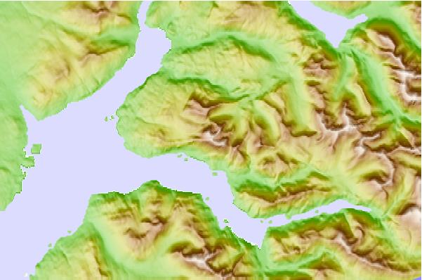 Surf breaks located close to Beinn Sgritheall