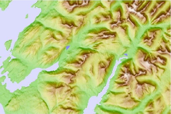 Surf breaks located close to Beinn Sgulaird