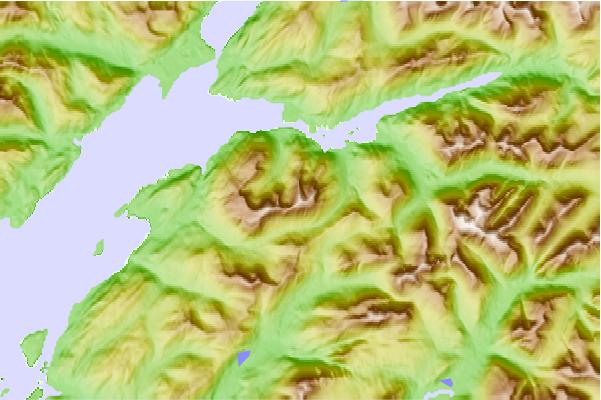 Surf breaks located close to Beinn a' Bheithir