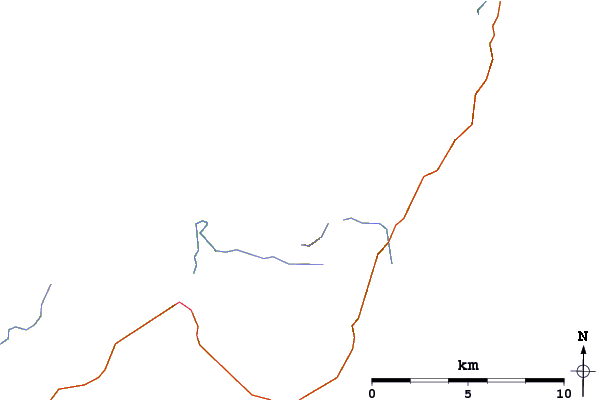 Roads and rivers around Beinn an Òir