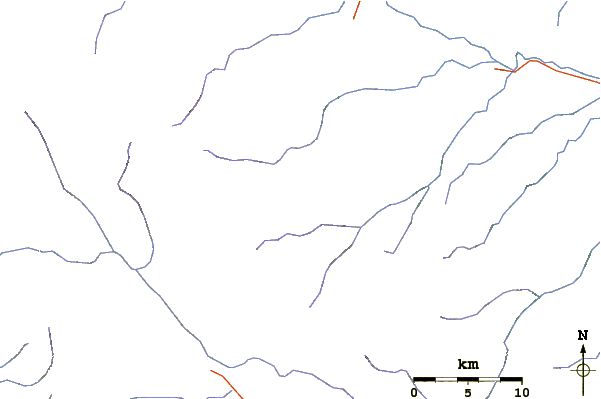 Roads and rivers around Belirang-beriti