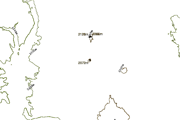 Mountain peaks around Belknap Crater