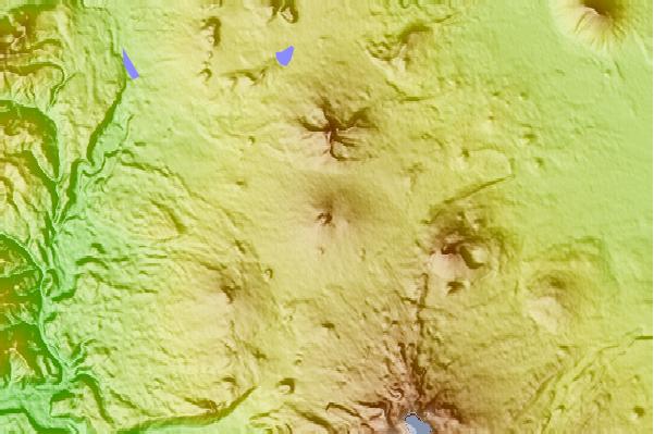 Surf breaks located close to Belknap Crater