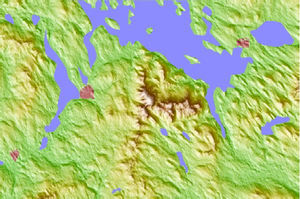 Surf breaks located close to Belknap Mountain