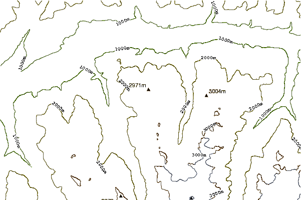 Mountain peaks around Bella Tola