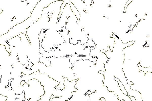 Mountain peaks around Bellavista (Bernina)