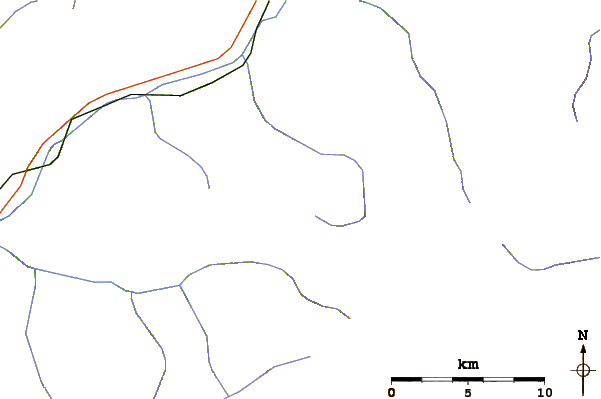 Roads and rivers around Bellecôte