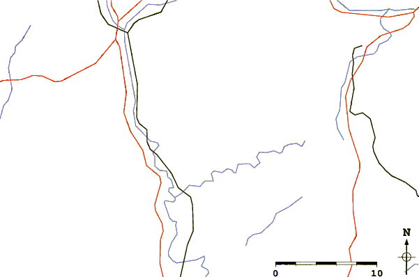 Roads and rivers around Bellmunt (Sant Pere de Torelló)