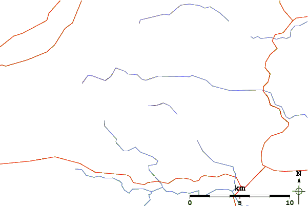 Roads and rivers around Ben Chonzie