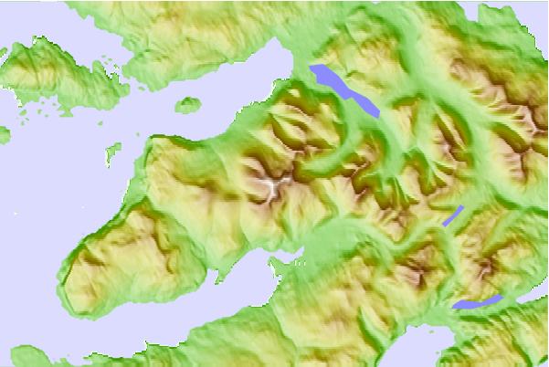 Surf breaks located close to Ben More (Mull)