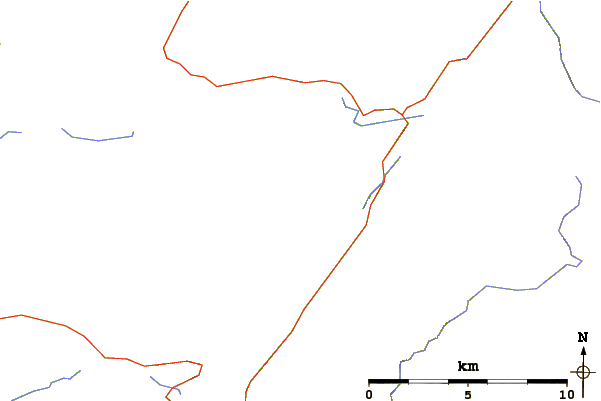 Roads and rivers around Ben Tee