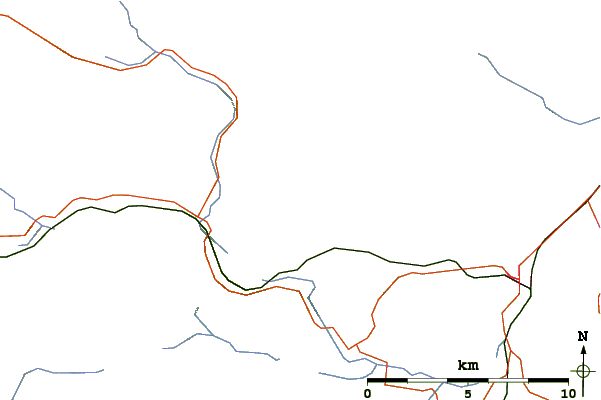 Roads and rivers around Ben Wyvis