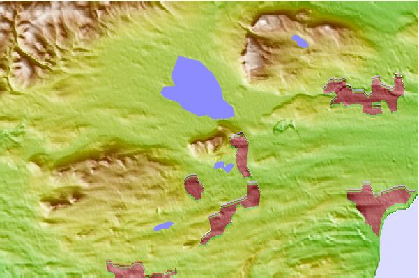 Surf breaks located close to Benarty Hill