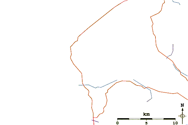 Roads and rivers around Benbulben