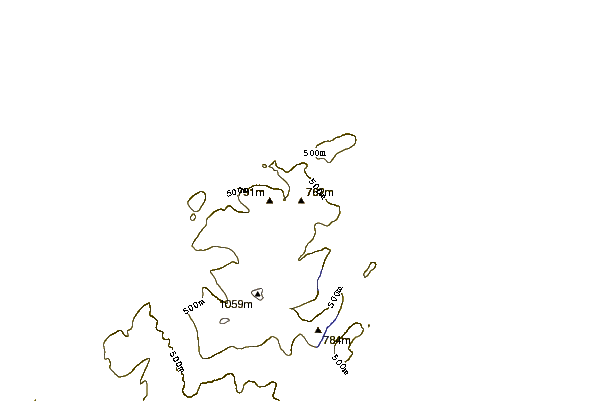 Mountain peaks around Bera Mawr