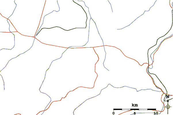 Roads and rivers around Beriain