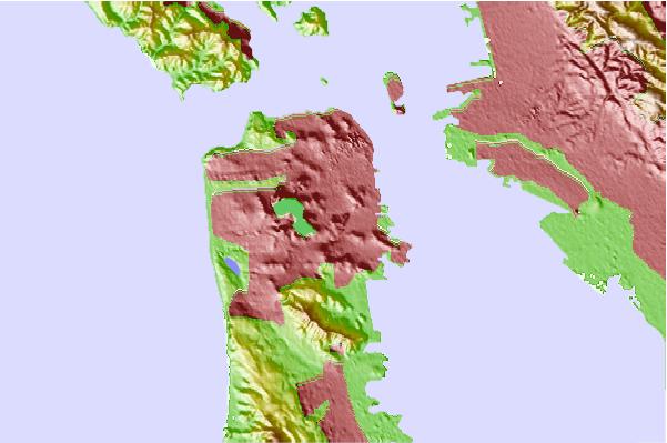 Surf breaks located close to Bernal Heights Summit