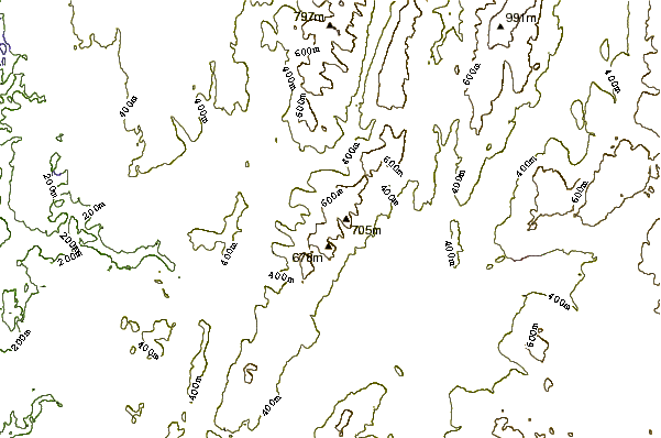 Mountain peaks around Berry Hill (Taconic Mountains)