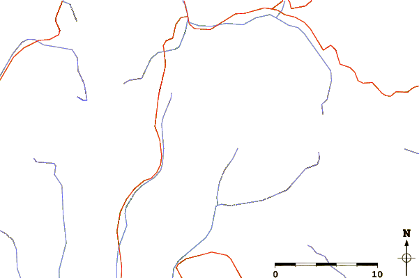 Roads and rivers around Besiberri Massif