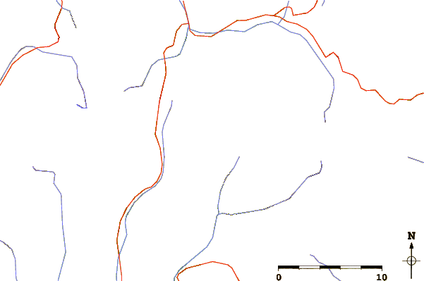 Roads and rivers around Besiberri Nord