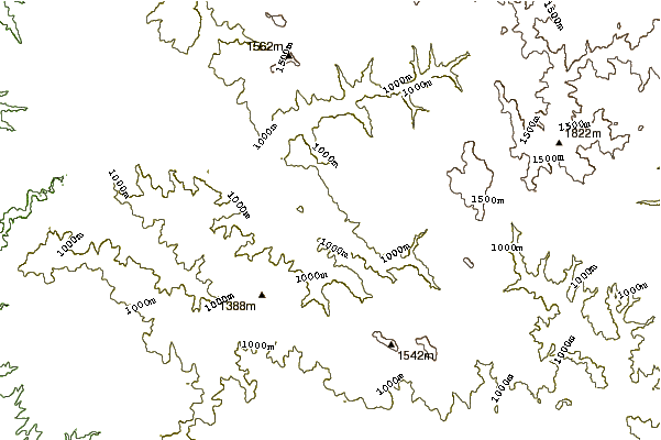 Mountain peaks around Besna Kobila