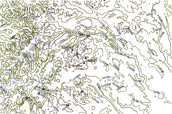 Mountain peaks around Besshø