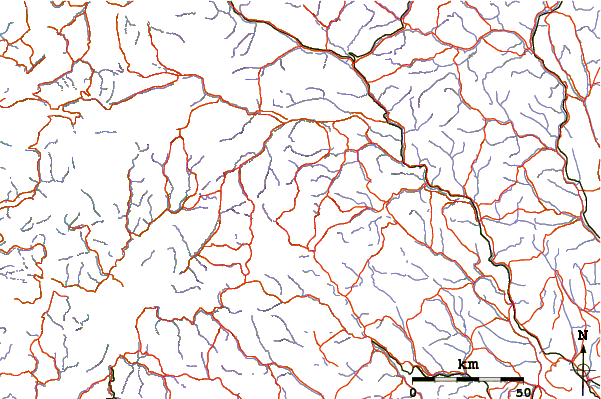 Roads and rivers around Besshø