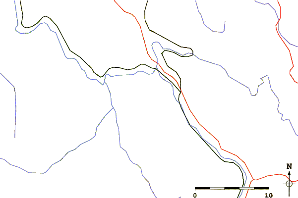 Roads and rivers around Bić