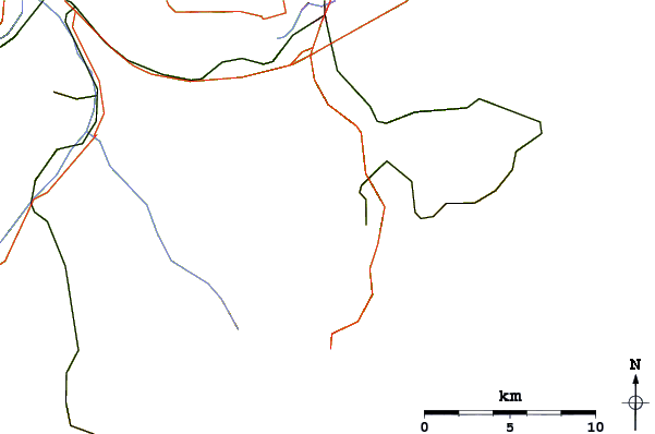 Roads and rivers around Bietenhorn