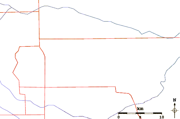 Roads and rivers around Big Horn Mountain