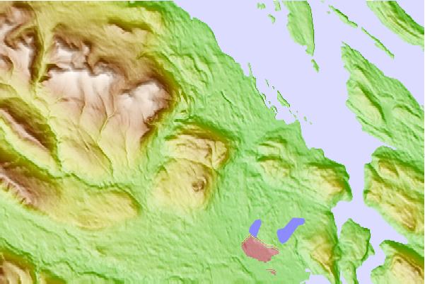 Surf breaks located close to Big Sicker Mountain