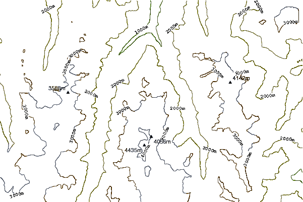 Mountain peaks around Bigerhorn