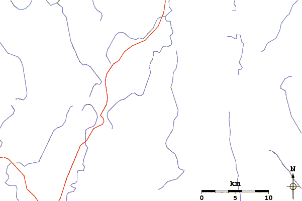 Roads and rivers around Bimberi