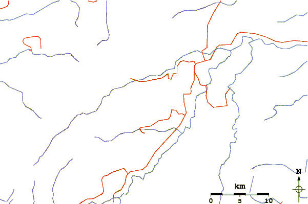 Roads and rivers around Binubulauan