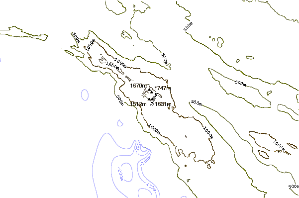 Mountain peaks around Biokovo